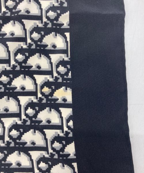 Christian Dior ECHARPES（クリスチャンディオール）Christian Dior ECHARPES (クリスチャンディオール) シルクスカーフ ブラックの古着・服飾アイテム