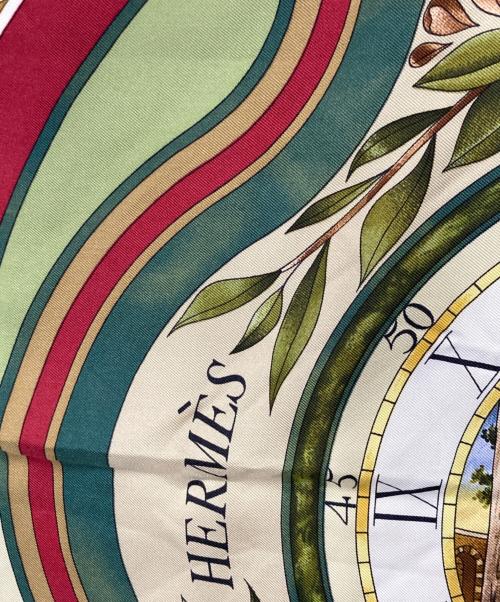 HERMES（エルメス）HERMES (エルメス) カレ90 シルクスカーフ グリーンの古着・服飾アイテム
