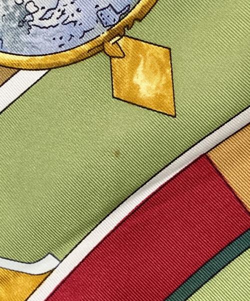 HERMES（エルメス）HERMES (エルメス) カレ90 シルクスカーフ グリーンの古着・服飾アイテム