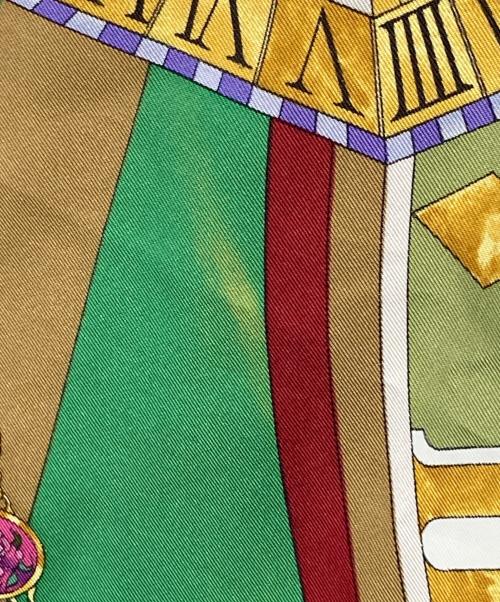 HERMES（エルメス）HERMES (エルメス) カレ90 シルクスカーフ グリーンの古着・服飾アイテム