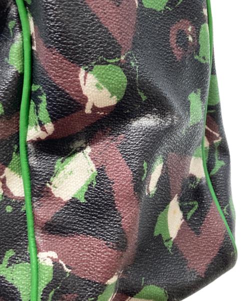 Vivienne Westwood（ヴィヴィアンウエストウッド）Vivienne Westwood (ヴィヴィアンウエストウッド) 総柄トートバッグ グリーン×ブラックの古着・服飾アイテム