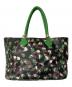 Vivienne Westwood（ヴィヴィアンウエストウッド）の古着「総柄トートバッグ」｜グリーン×ブラック