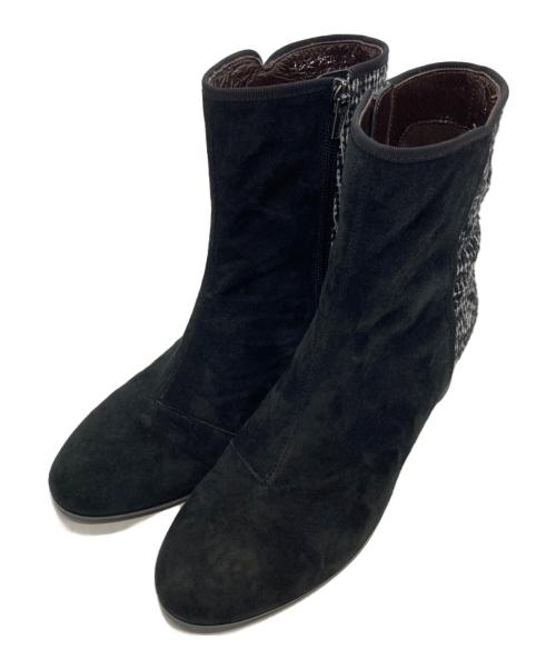 REGAL（リーガル）REGAL (リーガル) ヒールブーツ ブラック サイズ:23 1/2の古着・服飾アイテム