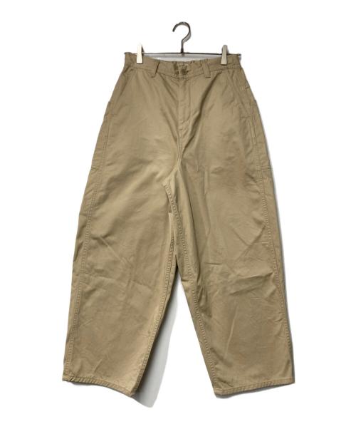 D.M.G（ディーエムジー）D.M.G (ディーエムジー) ドミンゴ ボリュームチノパンツ ベージュ サイズ:Mの古着・服飾アイテム