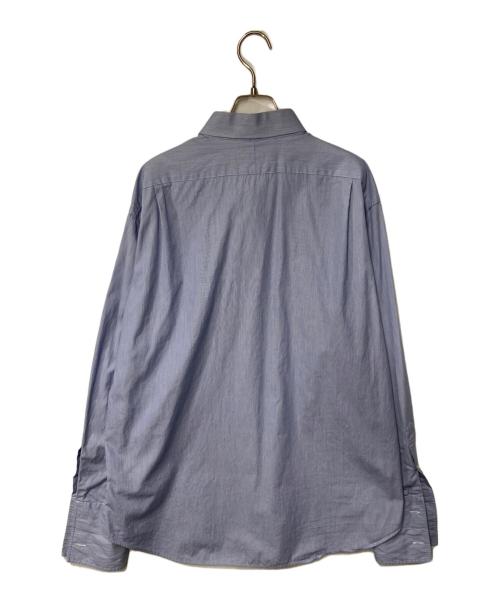 POLO RALPH LAUREN（ポロ・ラルフローレン）POLO RALPH LAUREN (ポロ・ラルフローレン) ストライプシャツ ブルー×ホワイト サイズ:17-34の古着・服飾アイテム