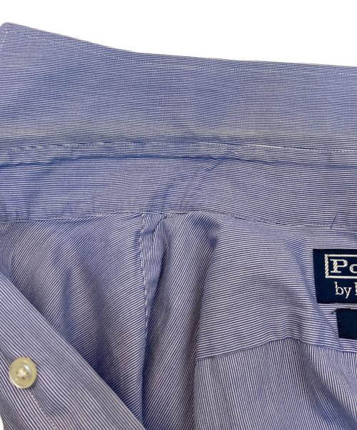 POLO RALPH LAUREN（ポロ・ラルフローレン）POLO RALPH LAUREN (ポロ・ラルフローレン) ストライプシャツ ブルー×ホワイト サイズ:17-34の古着・服飾アイテム