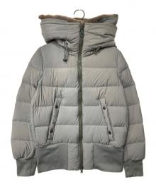 PEUTEREY（ピューテリー）の古着「ラビットファーダウンジャケット」｜グレー