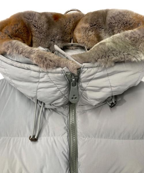 PEUTEREY（ピューテリー）PEUTEREY (ピューテリー) ラビットファーダウンジャケット グレー サイズ:42の古着・服飾アイテム