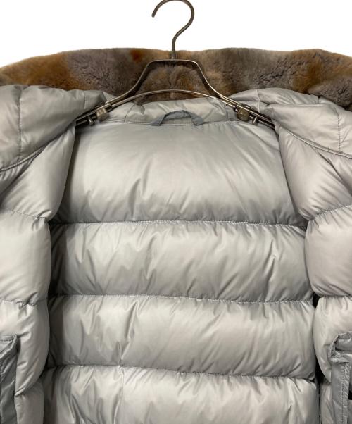 PEUTEREY（ピューテリー）PEUTEREY (ピューテリー) ラビットファーダウンジャケット グレー サイズ:42の古着・服飾アイテム