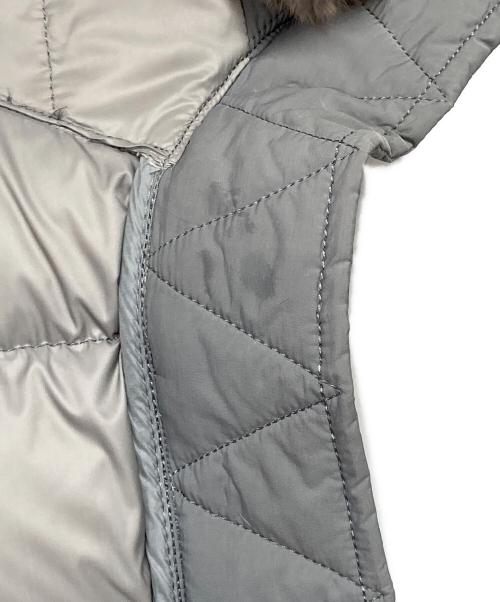 PEUTEREY（ピューテリー）PEUTEREY (ピューテリー) ラビットファーダウンジャケット グレー サイズ:42の古着・服飾アイテム