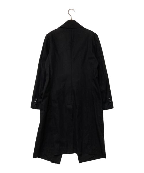yohji yamamoto+noir（ヨウジヤマモトプリュスノアール）yohji yamamoto+noir (ヨウジヤマモトプリュスノアール) コットンデザインコート ブラック サイズ:2の古着・服飾アイテム