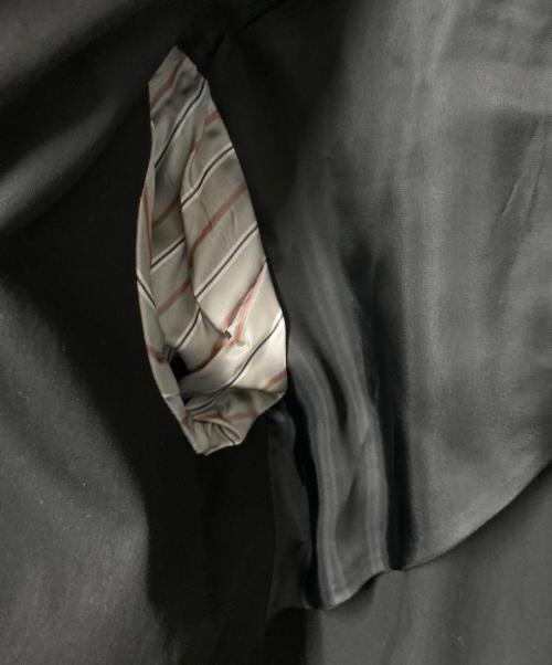 yohji yamamoto+noir（ヨウジヤマモトプリュスノアール）yohji yamamoto+noir (ヨウジヤマモトプリュスノアール) コットンデザインコート ブラック サイズ:2の古着・服飾アイテム