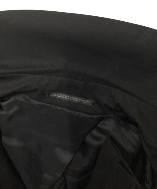 yohji yamamoto+noir（ヨウジヤマモトプリュスノアール）yohji yamamoto+noir (ヨウジヤマモトプリュスノアール) コットンデザインコート ブラック サイズ:2の古着・服飾アイテム