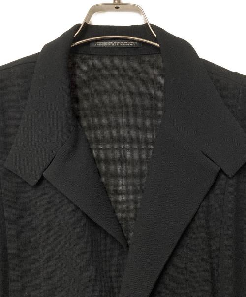 YOHJI YAMAMOTO（ヨウジヤマモト）YOHJI YAMAMOTO (ヨウジヤマモト) メッシュウールジャケット ブラック サイズ:2の古着・服飾アイテム