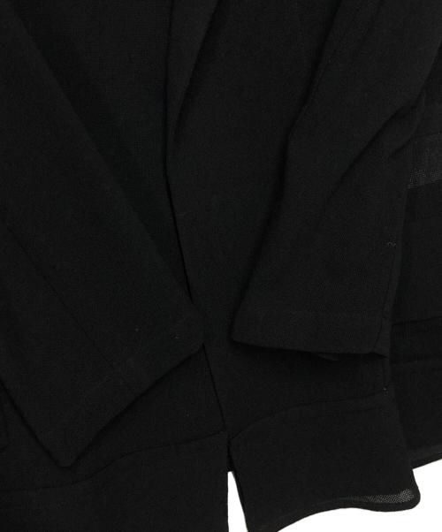 YOHJI YAMAMOTO（ヨウジヤマモト）YOHJI YAMAMOTO (ヨウジヤマモト) メッシュウールジャケット ブラック サイズ:2の古着・服飾アイテム