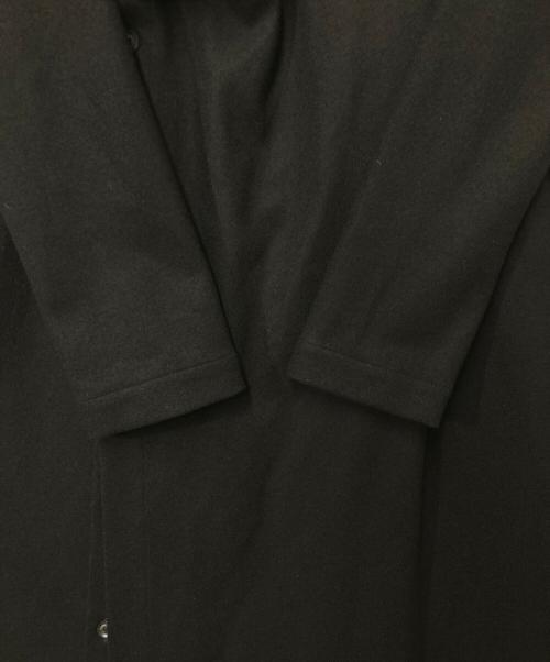 yohji yamamoto+noir（ヨウジヤマモトプリュスノアール）yohji yamamoto+noir (ヨウジヤマモトプリュスノアール) ウールデザインコート ブラック サイズ:2の古着・服飾アイテム