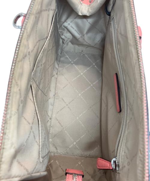 MICHAEL KORS（マイケル・コース）MICHAEL KORS (マイケル・コース) 2WAYバッグ ブラウン×ピンクの古着・服飾アイテム