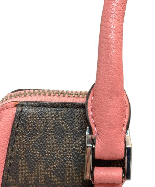 MICHAEL KORS（マイケル・コース）MICHAEL KORS (マイケル・コース) 2WAYバッグ ブラウン×ピンクの古着・服飾アイテム