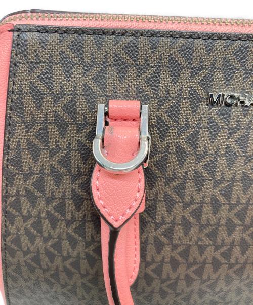 MICHAEL KORS（マイケル・コース）MICHAEL KORS (マイケル・コース) 2WAYバッグ ブラウン×ピンクの古着・服飾アイテム