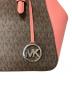 中古・古着 MICHAEL KORS (マイケル・コース) 2WAYバッグ ブラウン×ピンク：5000円