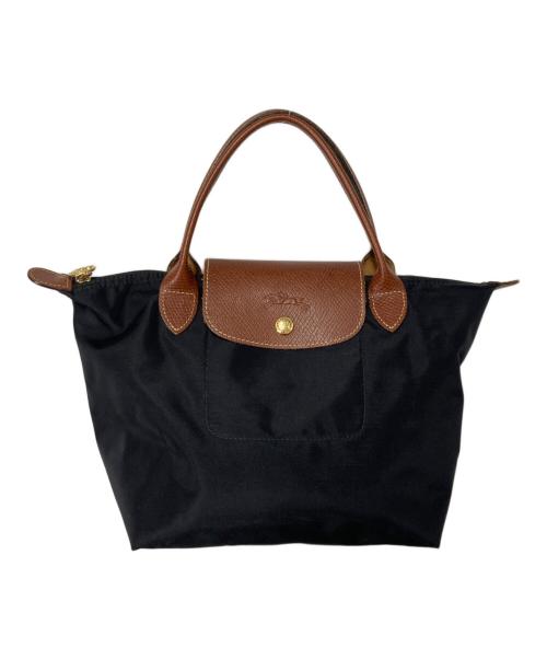 LONGCHAMP（ロンシャン）LONGCHAMP (ロンシャン) プリアージュ  オリジナル S トップハンドルバッグ ブラックの古着・服飾アイテム
