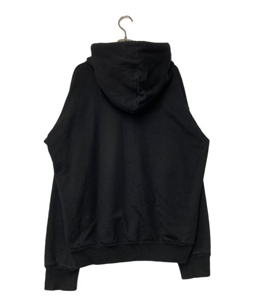 DIESEL（ディーゼル）DIESEL (ディーゼル) ロゴプルオーバーパーカー ブラック サイズ:Lの古着・服飾アイテム