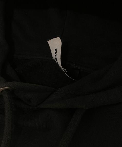 DIESEL（ディーゼル）DIESEL (ディーゼル) ロゴプルオーバーパーカー ブラック サイズ:Lの古着・服飾アイテム