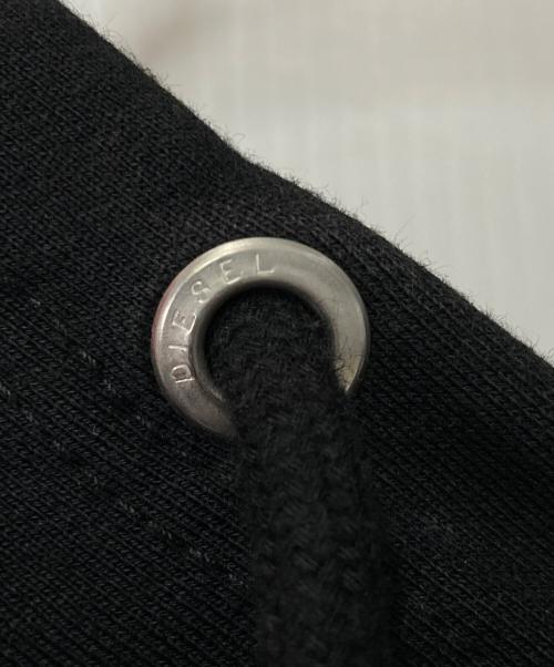DIESEL（ディーゼル）DIESEL (ディーゼル) ロゴプルオーバーパーカー ブラック サイズ:Lの古着・服飾アイテム
