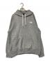 THE NORTH FACE（ザ ノース フェイス）の古着「バックスクエアロゴフーディ」｜グレー
