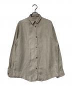 MUSE de Deuxieme Classeミューズ ドゥーズィエム クラス）の古着「OGLINEN シャツ」｜ベージュ
