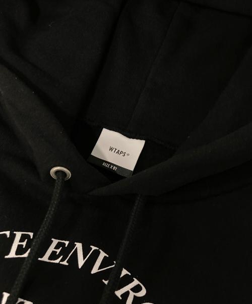 WTAPS（ダブルタップス）WTAPS (ダブルタップス) INGREDIENTS / HOODY / COTTON ブラック サイズ:01の古着・服飾アイテム