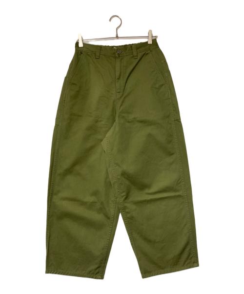 D.M.G（ディーエムジー）D.M.G (ディーエムジー) 12チノボリュームパンツ カーキ サイズ:Ｍの古着・服飾アイテム