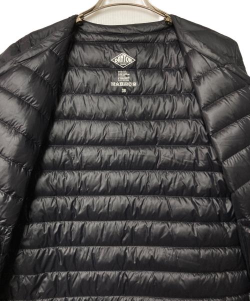 DANTON（ダントン）DANTON (ダントン) Vネックロングインナーダウンコート ブラック サイズ:38の古着・服飾アイテム