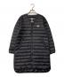DANTON（ダントン）の古着「Vネックロングインナーダウンコート」｜ブラック
