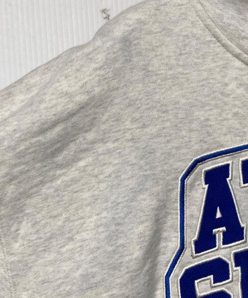 ATMOS（アトモス）atmos (アトモス) College Logo Zip-up Hooded Sweatshirt グレー×ブルー サイズ:XLの古着・服飾アイテム