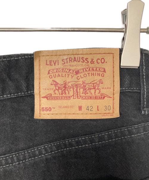 LEVI'S（リーバイス）LEVI'S (リーバイス) 550 デニムパンツ ブラック サイズ:W42(実寸参照)の古着・服飾アイテム