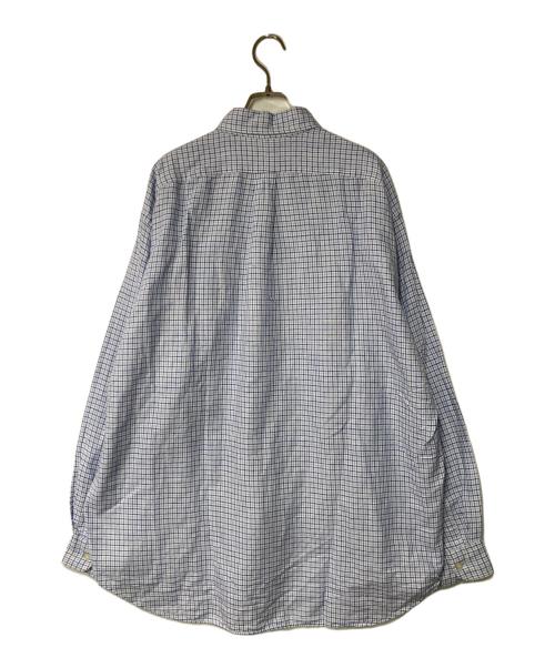 Ralph Lauren GOLF（ラルフローレン ゴルフ）Ralph Lauren GOLF (ラルフローレン ゴルフ) リネン混チェックシャツ ブルー サイズ:XLの古着・服飾アイテム
