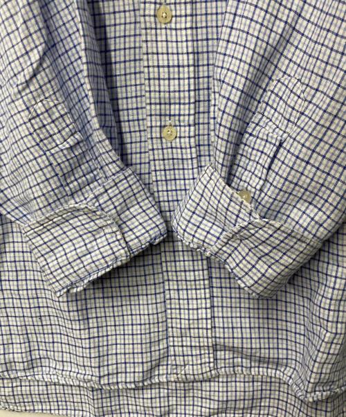 Ralph Lauren GOLF（ラルフローレン ゴルフ）Ralph Lauren GOLF (ラルフローレン ゴルフ) リネン混チェックシャツ ブルー サイズ:XLの古着・服飾アイテム