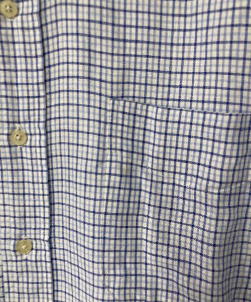 Ralph Lauren GOLF（ラルフローレン ゴルフ）Ralph Lauren GOLF (ラルフローレン ゴルフ) リネン混チェックシャツ ブルー サイズ:XLの古着・服飾アイテム