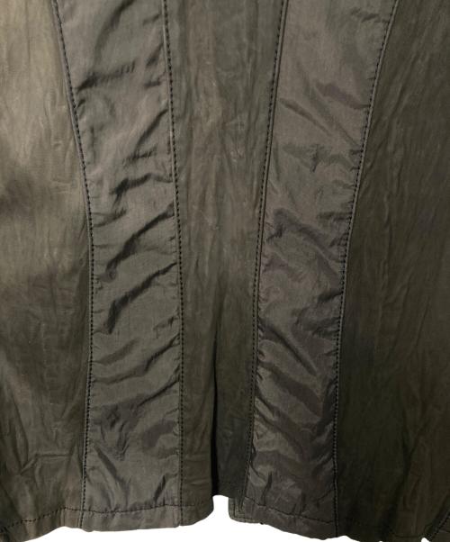 ISSEY MIYAKE MEN（イッセイミヤケメン）ISSEY MIYAKE MEN (イッセイミヤケメン) シワ加工 レザー切替ジップアップジャケット ブラウン サイズ:4の古着・服飾アイテム