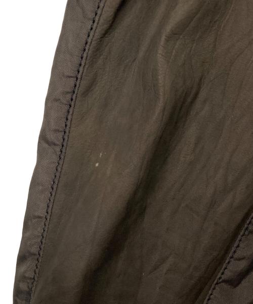 ISSEY MIYAKE MEN（イッセイミヤケメン）ISSEY MIYAKE MEN (イッセイミヤケメン) シワ加工 レザー切替ジップアップジャケット ブラウン サイズ:4の古着・服飾アイテム