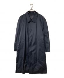 Yves Saint Laurent（イヴサンローラン）の古着「ライナー付 シルクウールステンカラーコート」｜ネイビー