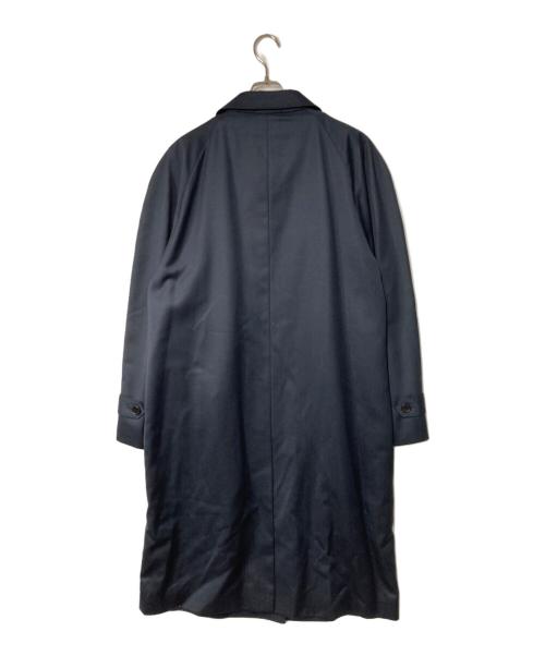 Yves Saint Laurent（イヴサンローラン）Yves Saint Laurent (イヴサンローラン) ライナー付 シルクウールステンカラーコート ネイビー サイズ:A6の古着・服飾アイテム