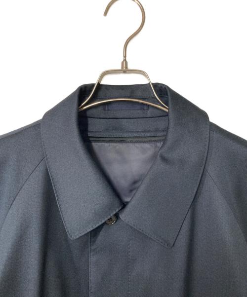 Yves Saint Laurent（イヴサンローラン）Yves Saint Laurent (イヴサンローラン) ライナー付 シルクウールステンカラーコート ネイビー サイズ:A6の古着・服飾アイテム