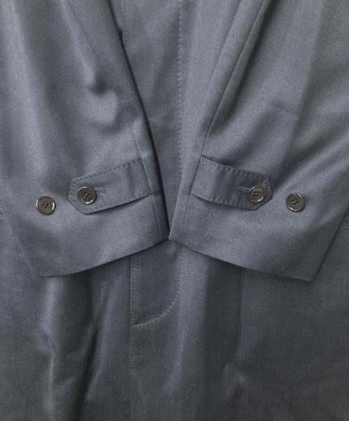 Yves Saint Laurent（イヴサンローラン）Yves Saint Laurent (イヴサンローラン) ライナー付 シルクウールステンカラーコート ネイビー サイズ:A6の古着・服飾アイテム