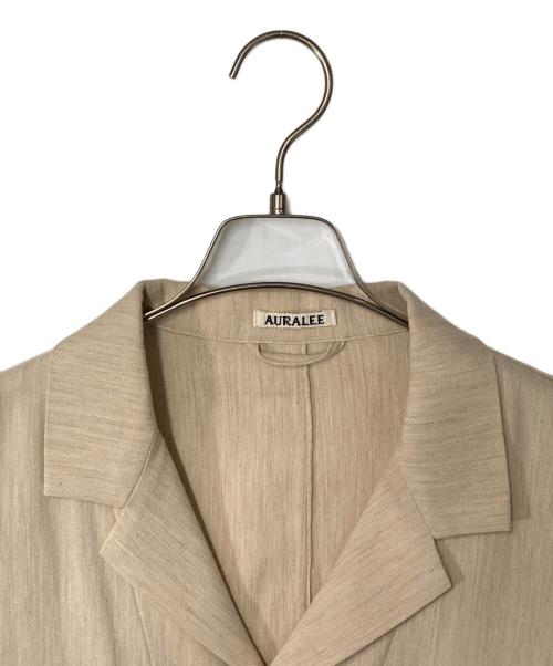 AURALEE（オーラリー）AURALEE (オーラリー) COTTON WOOL DOUBLE CLOTH BLOUZON ベージュ サイズ:5の古着・服飾アイテム