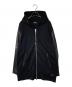 DIESEL（ディーゼル）の古着「シープレザー切替ジップパーカー」｜ブラック