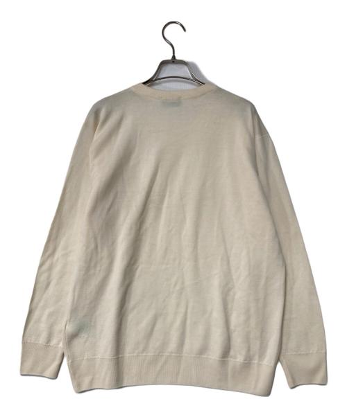 JOHN SMEDLEY（ジョンスメドレー）JOHN SMEDLEY (ジョンスメドレー) クルーネックウールニット アイボリー サイズ:Mの古着・服飾アイテム