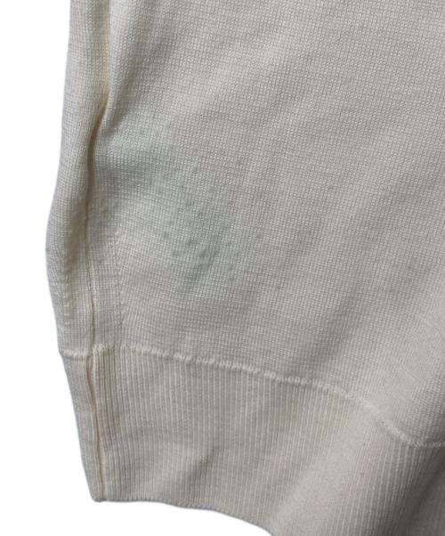 JOHN SMEDLEY（ジョンスメドレー）JOHN SMEDLEY (ジョンスメドレー) クルーネックウールニット アイボリー サイズ:Mの古着・服飾アイテム