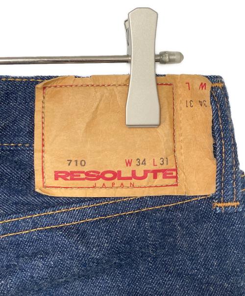 RESOLUTE（リゾルト）RESOLUTE (リゾルト) 710 デニムパンツ インディゴ サイズ:34(実寸参照)の古着・服飾アイテム